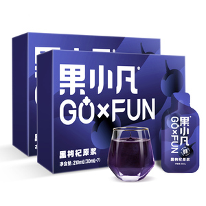 百瑞源果小凡黑红枸杞原浆30ml*14盒