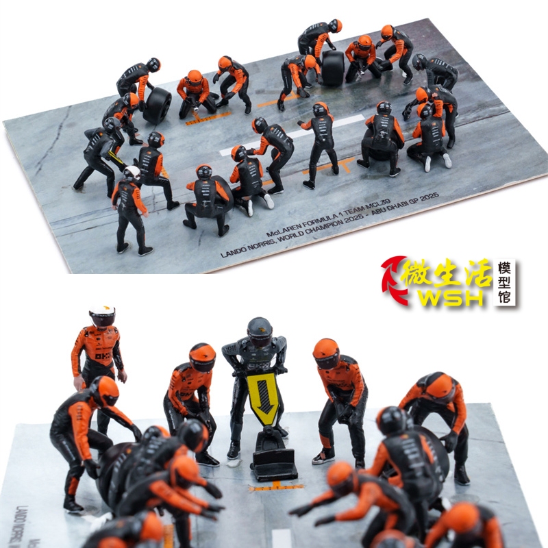Mini Cut 1:64 Pit Stop Repair Station Figure Set Alloy Model Minichamps Mini Cut 1:64 Pit Stop Repair Station Figure Set Alloy Model Minichamps