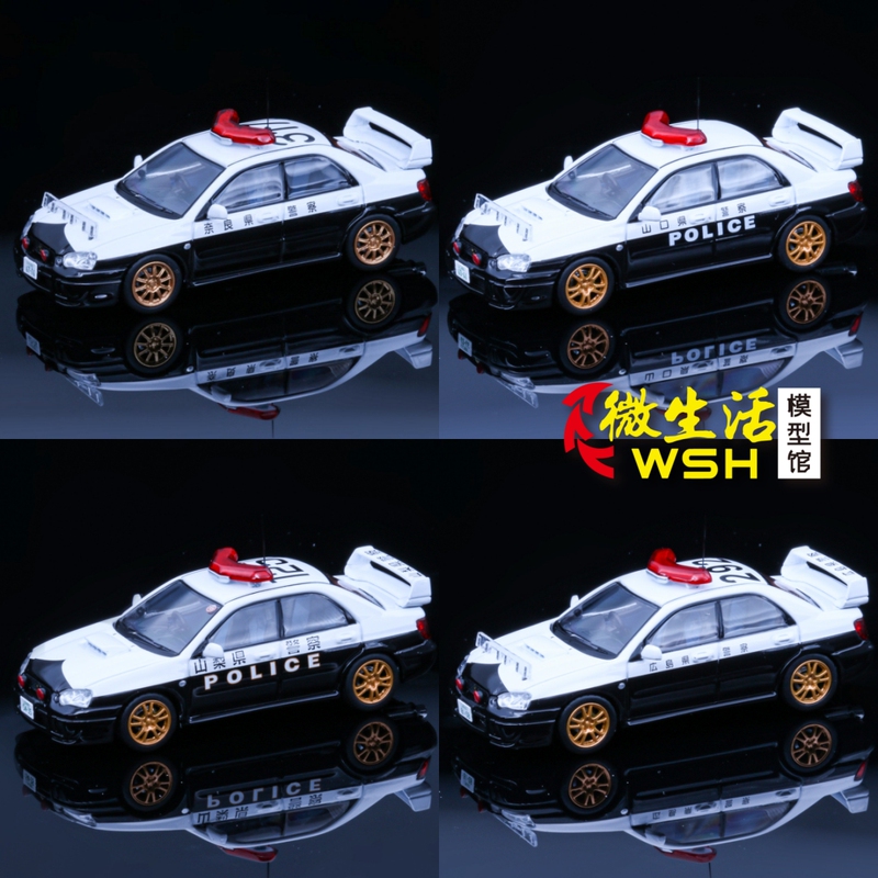 In Stock Rollin 1:64 Subaru Impreza Sti High-Speed Road Police Car Model