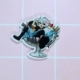 Anime Trâm Gintama Badge acrylic Hình Q Phiên bản Anime Badge Elizabeth Cat Trâm có thể được thực hiện - Trâm cài
