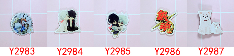 Anime Trâm Gintama Badge acrylic Hình Q Phiên bản Anime Badge Elizabeth Cat Trâm có thể được thực hiện - Trâm cài trâm cài áo đại