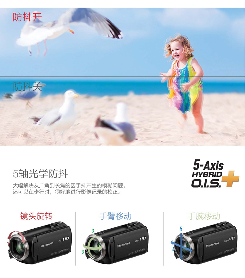Camera gia đình Panasonic / Panasonic HC-V180GK HD 90x Zoom thông minh V180 - Máy quay video kỹ thuật số máy quay phim cầm tay panasonic