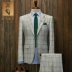 Suit nam phù hợp với kinh doanh bình thường chuyên nghiệp ăn mặc mùa hè chú rể ăn mặc retro phong cách Anh kẻ sọc phù hợp với nam - Suit phù hợp quần tây nam đẹp Suit phù hợp