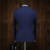Suit phù hợp với nam chú rể váy cưới nam đám cưới trang trí phương Tây đẹp trai kinh doanh sọc giản dị - Suit phù hợp áo dài nam Suit phù hợp