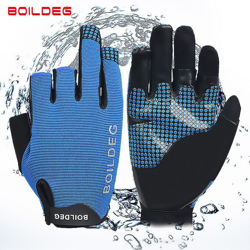 boodun fishing gloves sailing leakage three-finger luminous summer sunscreen waterproof non-slip dew finger catching fish outdoor fishing