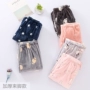 Quần pyjama flannel mới, chân, nam và nữ, mùa đông, dày, lỏng, ấm, gần, chân nhỏ, lông cừu san hô, cặp vợ chồng, quần nhà baggy nam