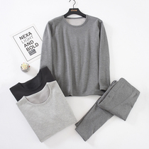 Foreign trade mens warm lingerie plus suede thickened pure cotton autumn clothes autumn pants anti-chill cotton wool suit winter wear kneecap