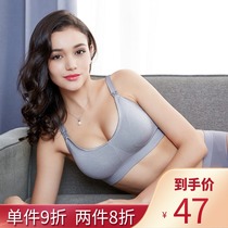  Breastfeeding bra Breastfeeding without steel rim breast milk pregnant women underwear pregnancy anti-hook silk seamless summer thin section anti-sagging