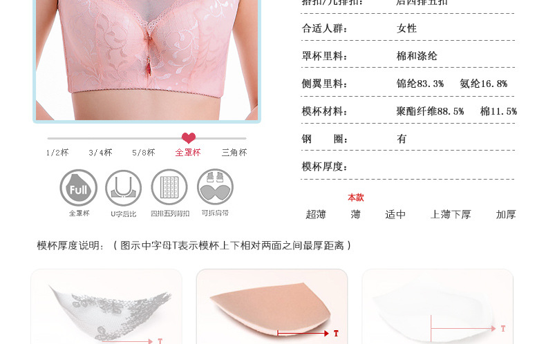 Phần ống mỏng chống chói cực lớn kích cỡ lớn áo ngực đầy đủ tập hợp áo ngực lớn D cup E cup chất béo MM đồ lót của phụ nữ ao lot