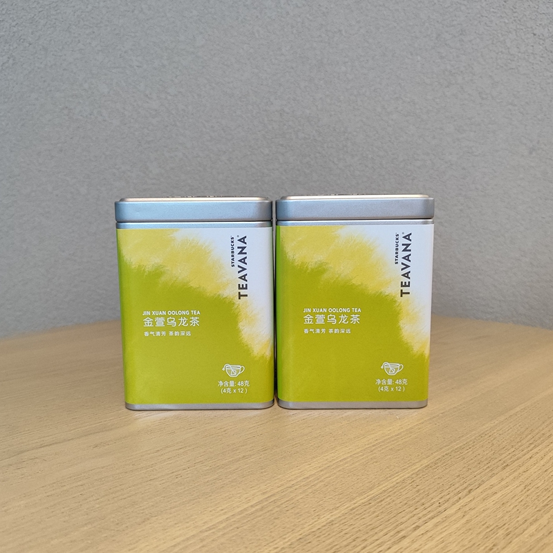 Starbucks Teavana Series Tea Bags Jin Xuan Oolong Tea Tin Box Sealed Bag Store Edition Starbucks Teavana Series Tea Bags Jin Xuan Oolong Tea Tin Box Sealed Bag Store Edition