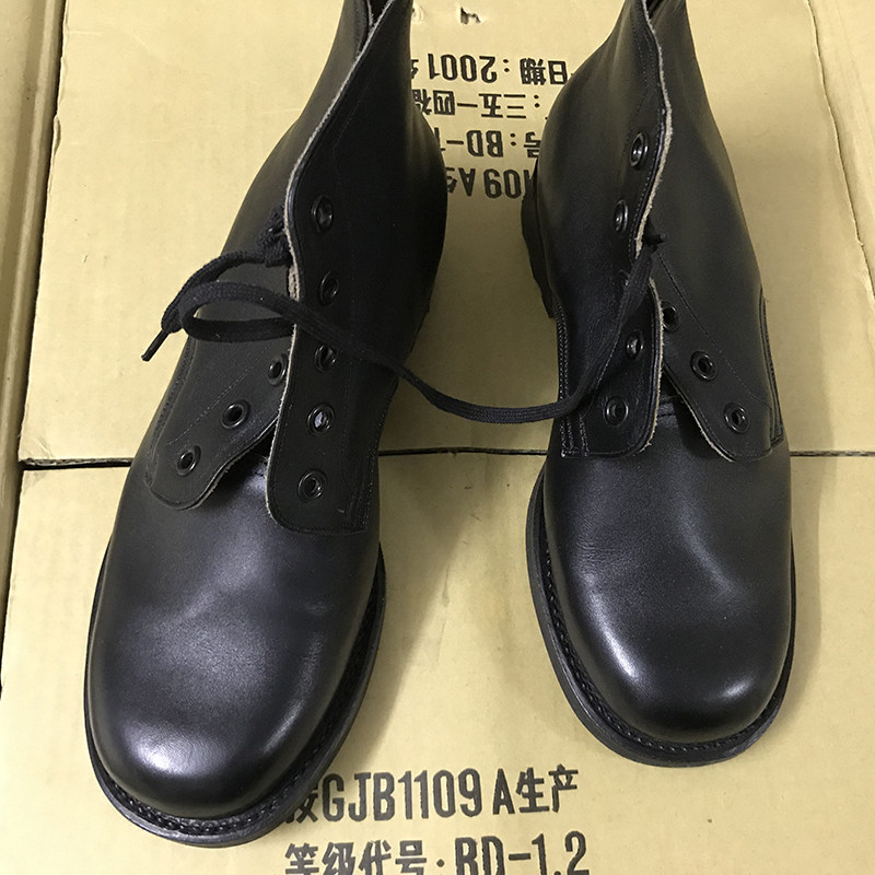 87 ships leather shoes men's retro style 55 style high waist leather shoes round head high cylinder leather shoes head layer cow leather boots man