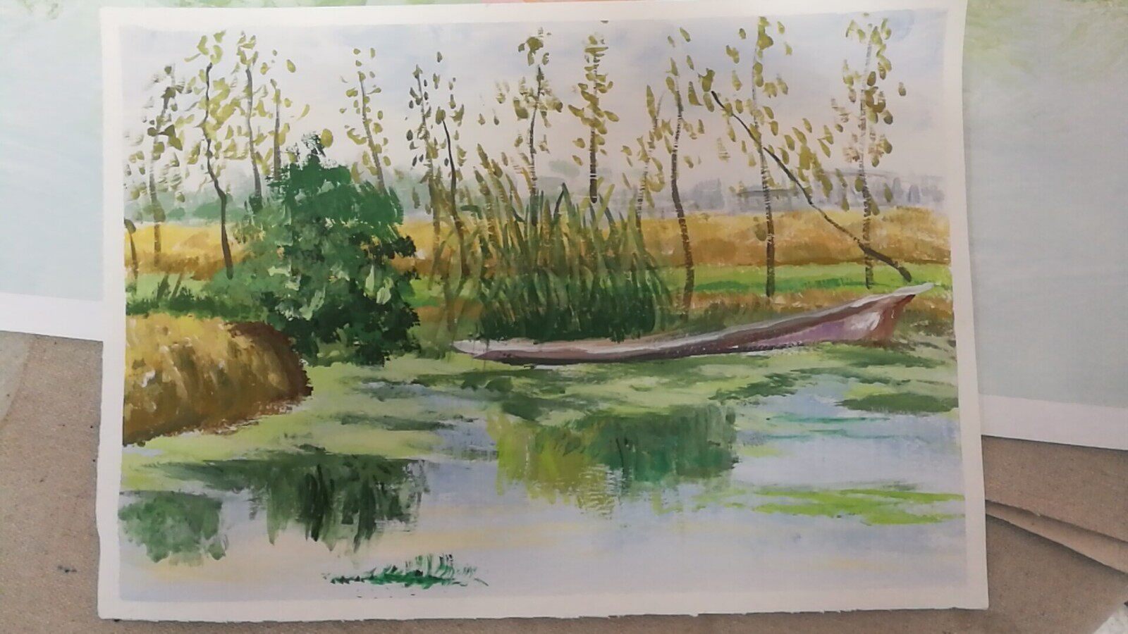 Gouache on behalf of finished decorative paintings On behalf of gouache on behalf of spot gouache on behalf of still life landscape paintings