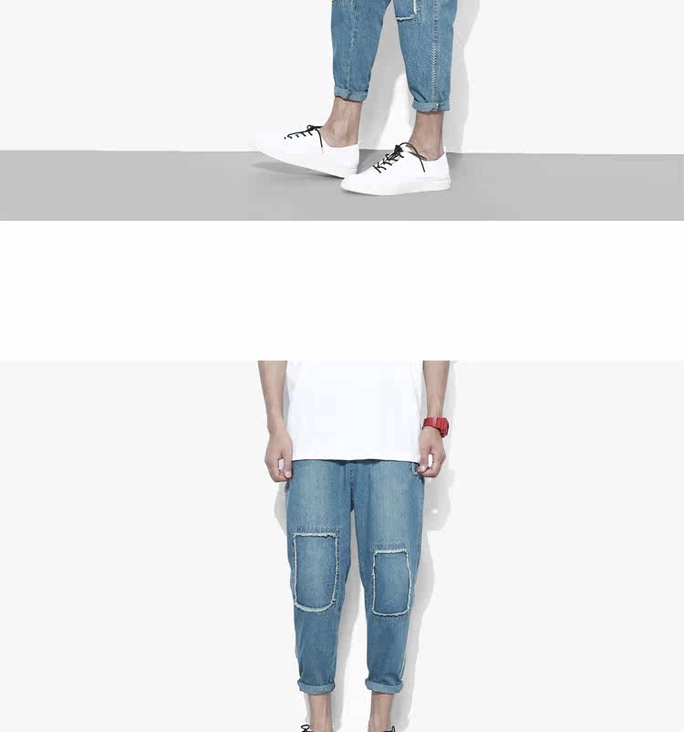 Jeans pour adolescent Sarouel en coton pour été - Ref 1481662 Image 15