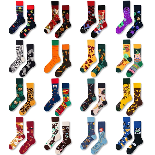 Сумасшедшая оригинальная асимметричная карта приливы 鸳 Уличная женская