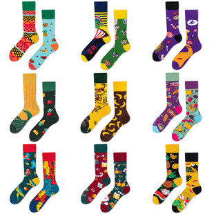 CrazySox новый Приливы носки асимметрия AB Носки цвет hit спортивные носки милый японский трубка мультики любители Носок y