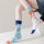 CrazySox оригинальные осенне-зимние носки из асимметричного гребенчатого хлопка AB, креативные мужские и женские модные парные носки в сеточку с красной уткой-мандаринкой mini 0
