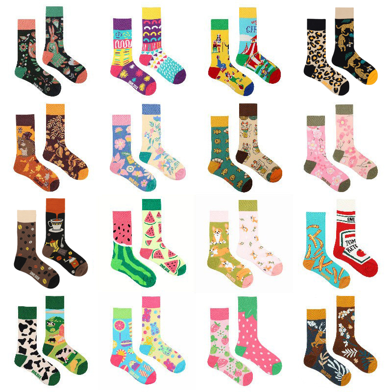 Crazysox Original Ab Trendy Asymmetrical Pattern Mandarin Duck ins Street Style Versatile Mid-High Tube Unisex Socks Crazysox Original Ab Trendy Asymmetrical Pattern Mandarin Duck ins Street Style Versatile Mid-High Tube Unisex Socks