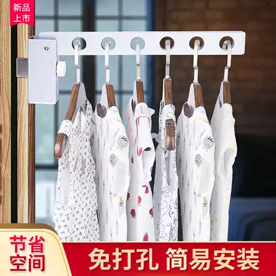 Punch-free drying rack protective net balcony shelf window hanging outside window drying clothes outdoor guardrail clothes drying quilt