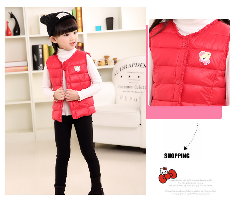 Gilet fille en polyester - Ref 2071147 Image 9
