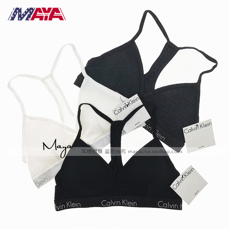 Maya American Calvin Klein Ck Women's Wire-Free Cotton Sports Comfortable Backless Bra Underwear Maya American Calvin Klein Ck Women's Wire-Free Cotton Sports Comfortable Backless Bra Underwear