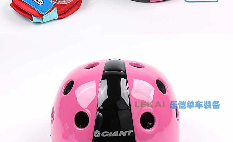 GIANT khổng lồ mũ bảo hiểm trẻ em cân bằng xe đạp xe đạp mũ bảo hiểm đầu gối nẹp bảo vệ cổ tay thiết lập - Smart Scooter