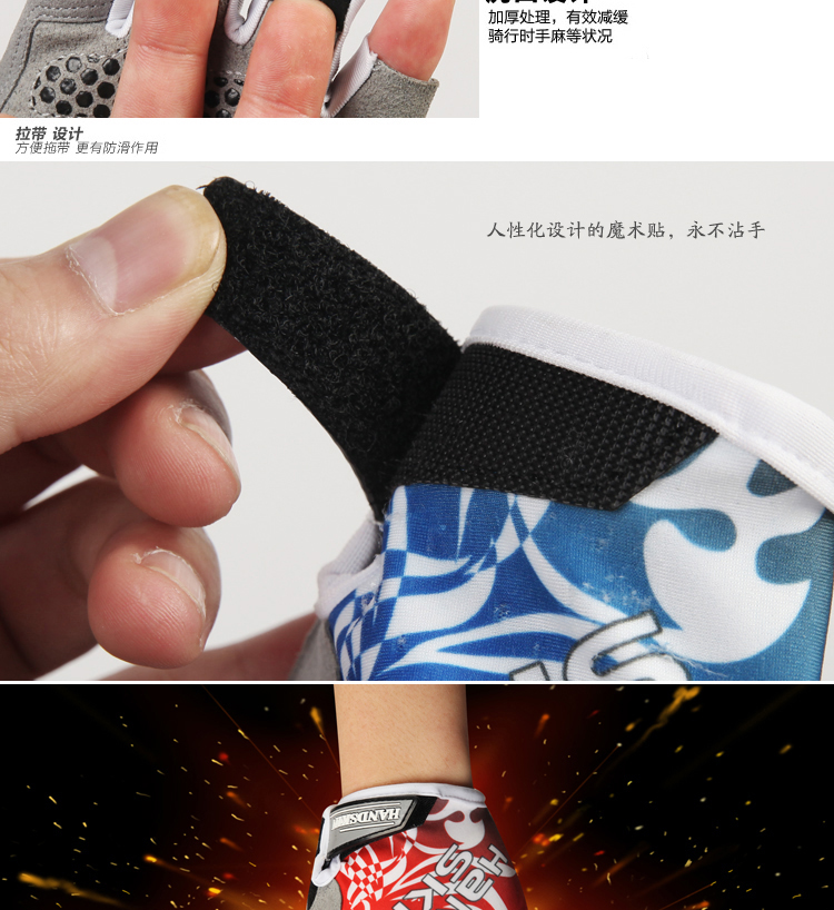 Gants pour vélo mixte HANDCREW - Ref 2239267 Image 27