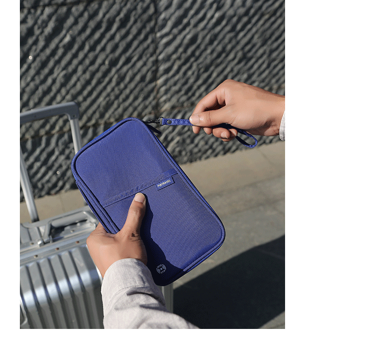 Визитница 出国旅行防水证件收纳包机票夹随身便携rfid防盗多功能卡包护照包 Potravel. design