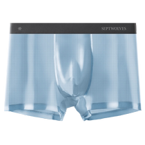 Septwolves ice silk mens underwear boys summer cool quick-drying boxer briefs thin mesh breathable large size shorts