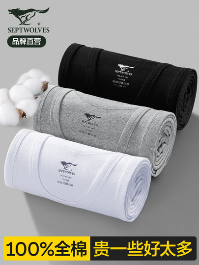 七匹狼男士背心内穿纯棉全棉白打底汗衫2025新款夏季品牌跨栏男款