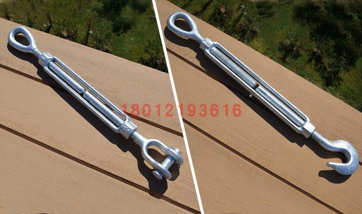 UU type die forged flower basket screw rigging screw buckle wire rope tensioner open fork fork type marine American national standard