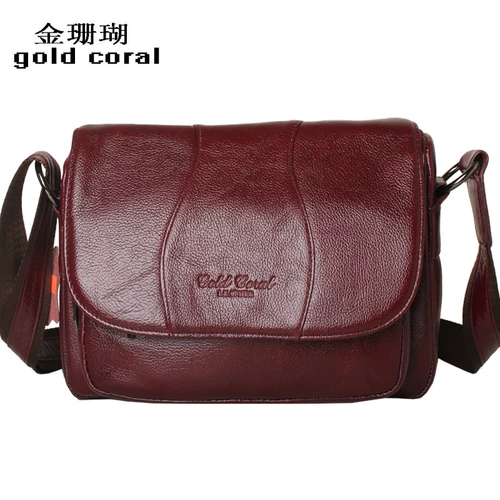 Коралловая кожаная сумка через плечо для матери на одно плечо для отдыха, из натуральной кожи, воловья кожа