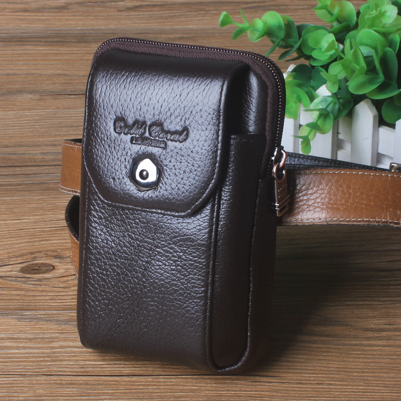 Golden Coral Men Genuine Leather Purse 5 Inch 5 5 Inch 6 Inch 6 Inch 6 3 Inch Cow Leather Cell Phone Bag Wearing Strap Hang Bag Wallet Wallet