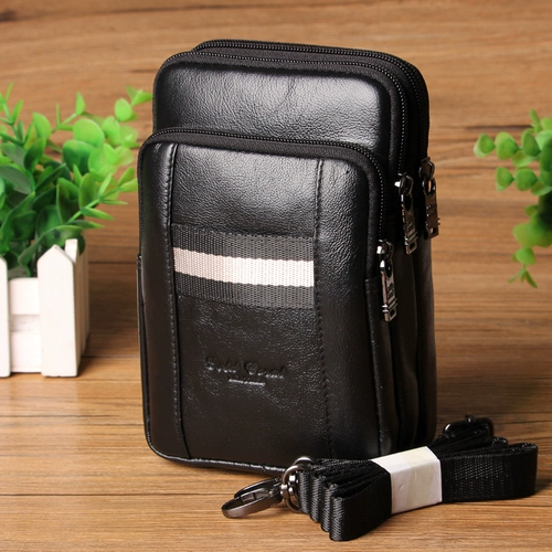 Коралловая поясная сумка для отдыха, кожаный ремень, сумка на одно плечо, из натуральной кожи, 6.3 дюймов, 6.6 дюймов