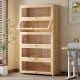 Solid wood bookshelves floor-standing storage rack integrated wall bookcase children's simple storage cabinet students' home storage cabinet