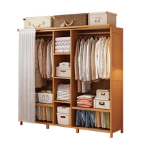 Simple Wardrobe Totally Enclos Pull Cord tissu Closet Home Bedroom Assembly Dust-Proof Sturdy And Durable Dormitory Rental Room