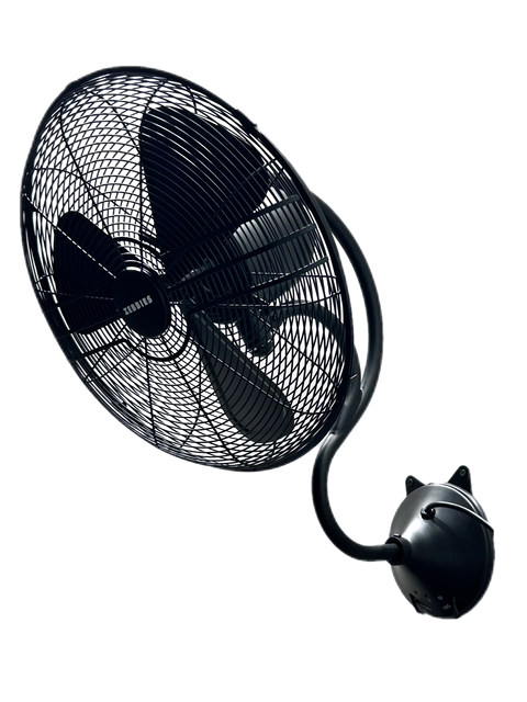 Antique Wall Fan, Wall-Mounted Retro Fan, Powerful Household Fan for Restaurant Walls, Industrial Antique Oscillating Electric Fan