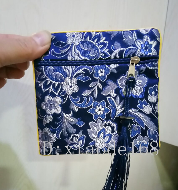 Phụ nữ thời trang Suhang tính năng thổ cẩm đồng tiền khóa tua nhỏ tiện lợi túi đồng xu ví nhỏ ví túi đồng xu gói thẻ ví cầm tay nam lv