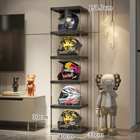 [Хранение шлема, закрывающего все лицо] 5 больших отделений - черный (скидка 20 юаней за размещение фотографий)