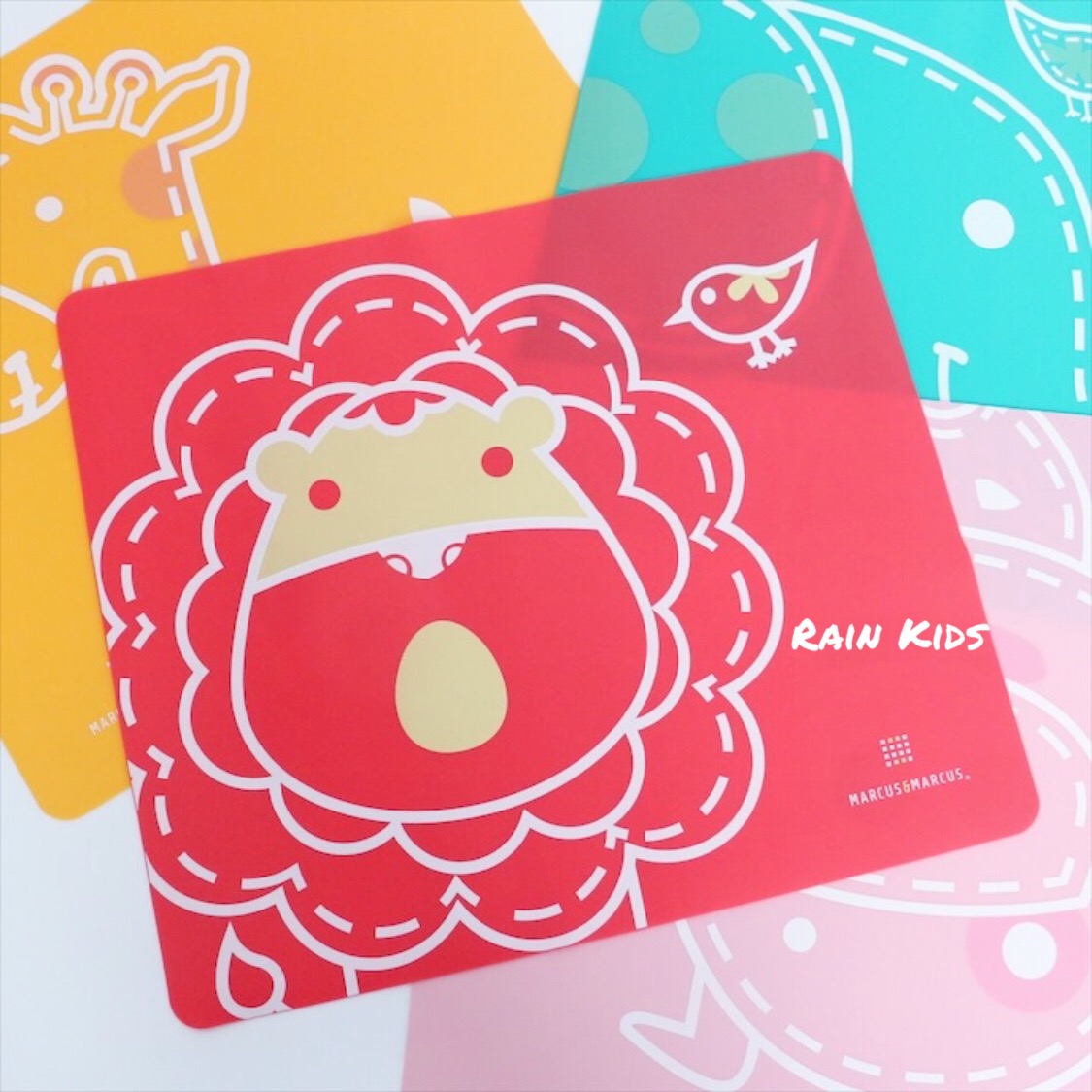 Canada Marcus children's silicone non-slip placemat baby baby large insulated table mat cartoon animal table mat