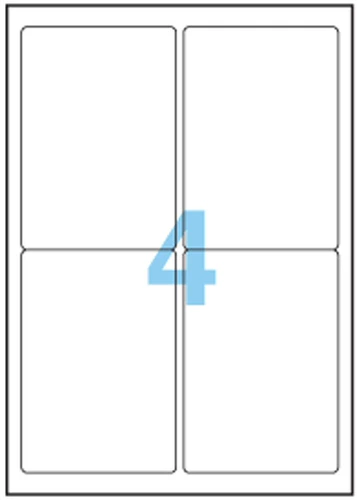 ANEOS A7169 American Annes A4-100 FSC Certified Printed Label Paper 99.1x93,1 мм