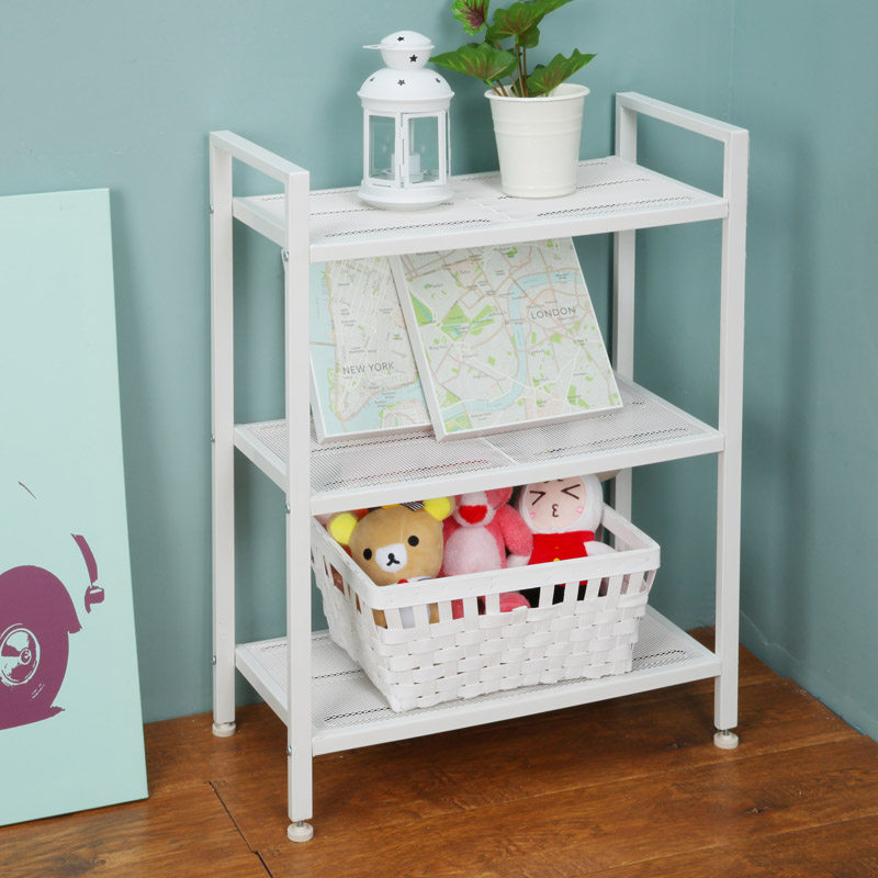 Home Leberg Bookshelf Multilayer Iron Art Flower Racks Bathroom Rust-proof Waterproof Shelf Goods Display Shelves Goods Shelf