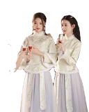 Платье подружки невесты, демисезонное свадебное платье, китайский стиль, для подружки невесты