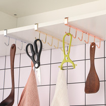 Kitchen Wrought iron free perforated flat iron hook Cabinet storage pylons Tie pylons hook Wardrobe storage finishing rack