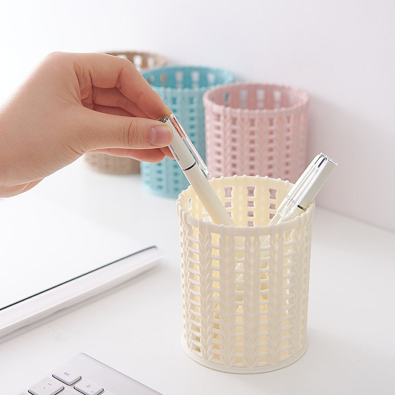 Chinese style pen holder retro storage box Nordic creative fashion cute female ins office desktop personality simple