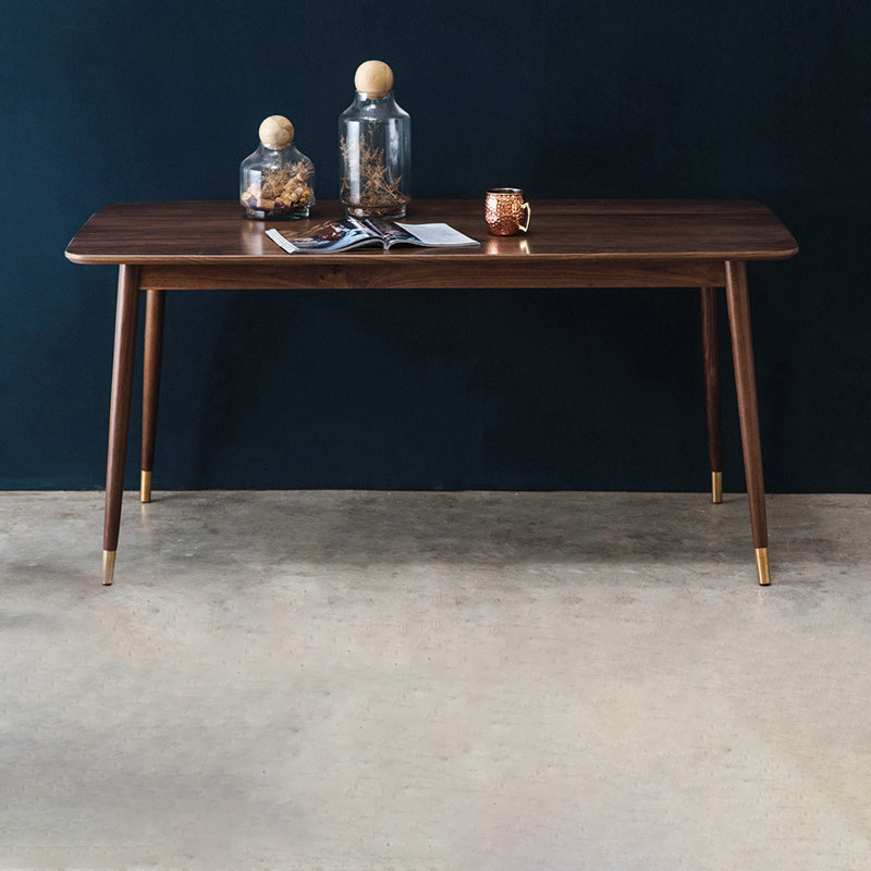 Solid wood dining table modern minimalist coffee table negotiation table Nordic style furniture custom home small apartment dining table