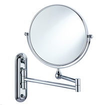 Yegao bathroom stainless steel adjustable bathroom mirror cosmetic mirror double mirror telescopic mirror hanging wall mirror