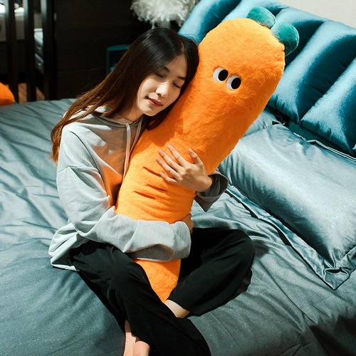Мультяшная подушка для сна, морковная милая кукла девочка, плюшевая игрушка