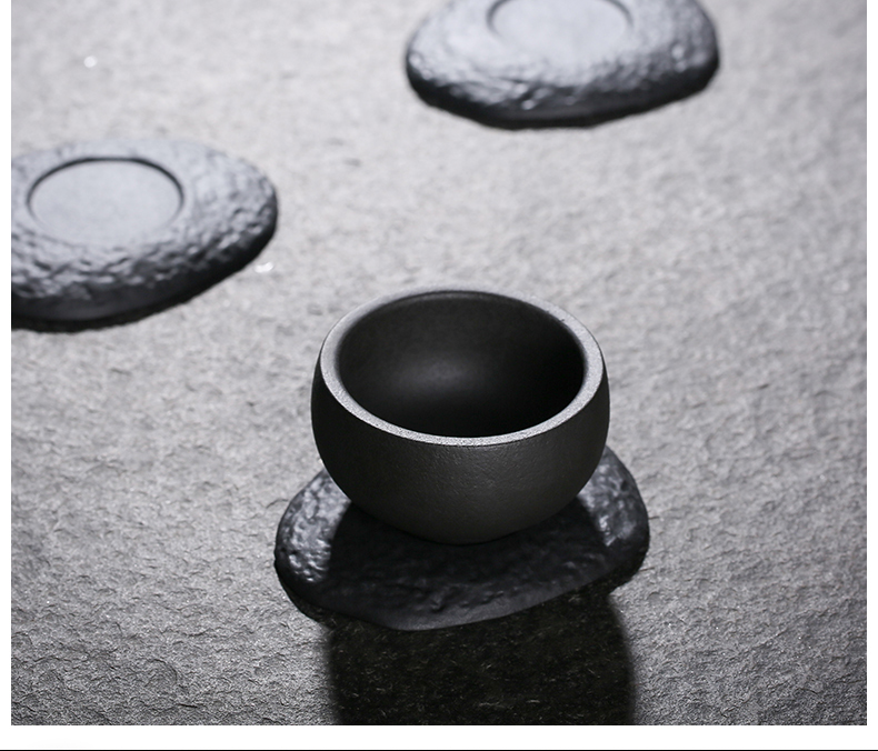 JiaXin lava rock - cup sample tea cup individual CPU master cup small round cup of kung fu tea cup mat