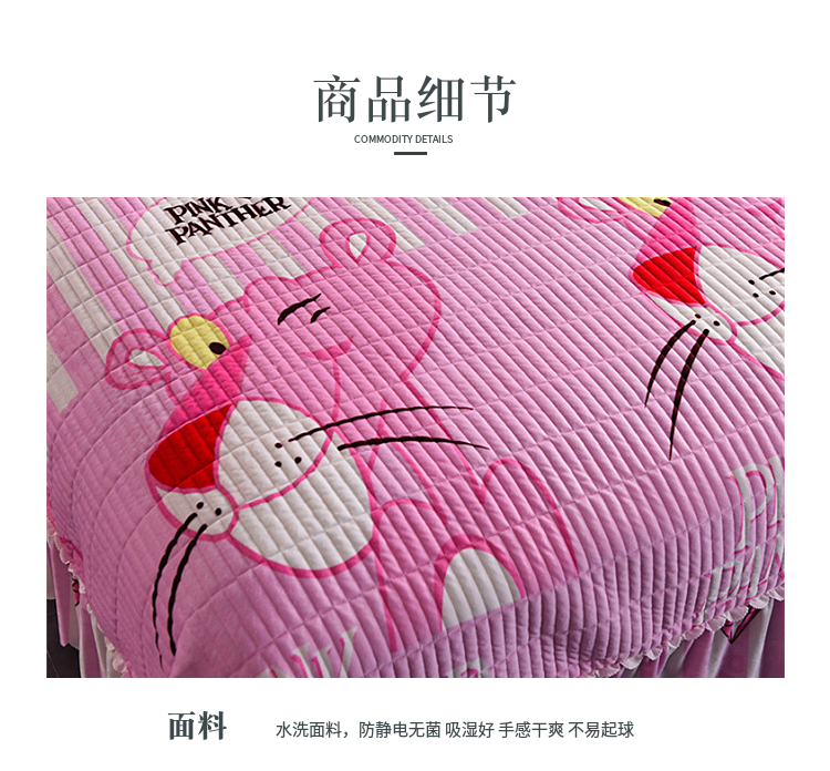 Crystal nhung phim hoạt hình đơn mảnh Châu Âu chiếu quilt tăng chăn quilted quilted bed cover ba bốn bộ ga giường thun lạnh