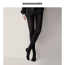 Banana thin stockings womens anti-hook silk under the bottom pantyhose Black Spring and Autumn sun protection light leg leg pantyhose